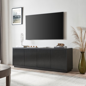 Avichai Rectangular TV Stand For TV''s Up To 75" black 