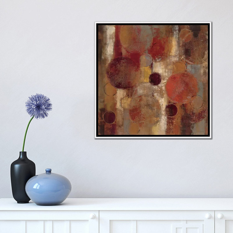 «Oriental Bazar II» par Silvia Vassileva - reproduction d'art, H 18 po x l 18 po x 1,5 po, Toile blanche encadrée, Aucun mat