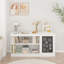 Armoire de rangement pour jouets 3 en 1 avec tableau noir, blanc