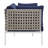 Harmony Sunbrella Basket Weave Outdoor Patio Aluminum Loveseat by Modway-58125827-58125826