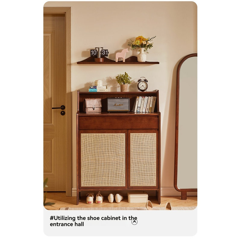 Kaaliyah Wood Floating Shelf, 4.33" H x 35.43" W x 4.33" D