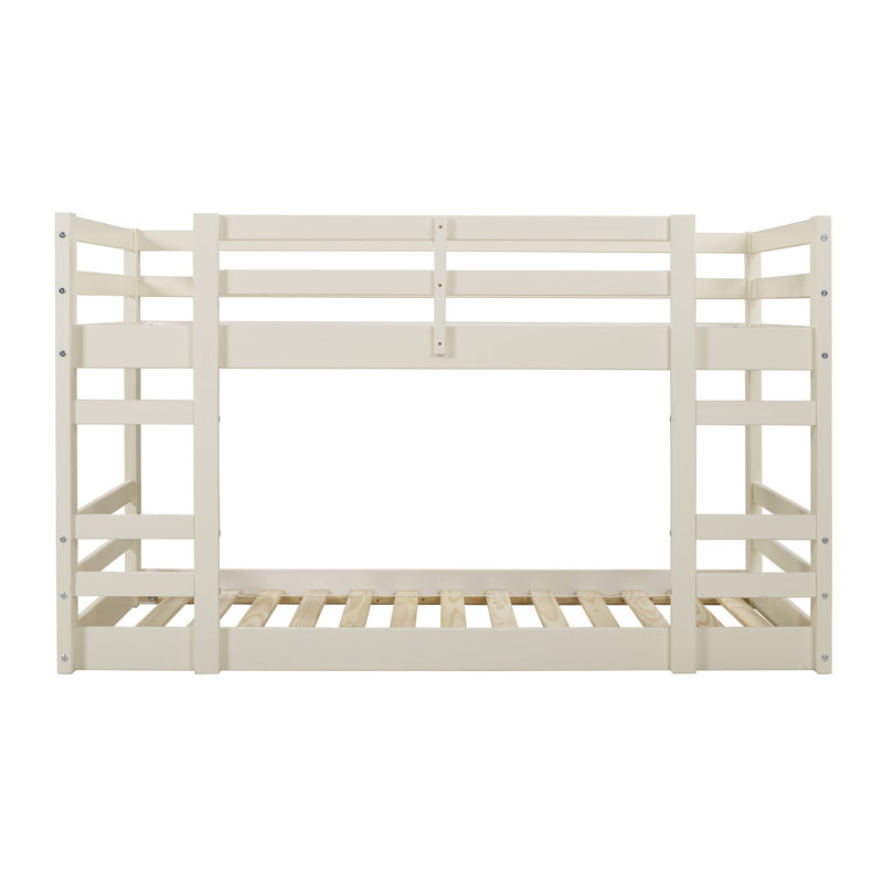 Fergerson Twin Solid Wood Standard Bunk Bed by Viv + Rae, White