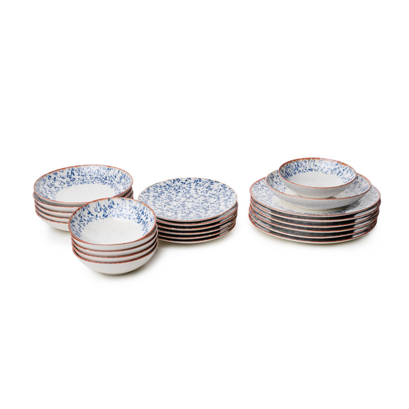 Dinner Set, Floral, White