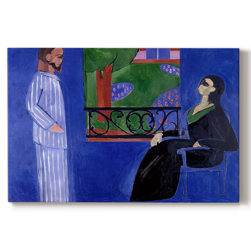La conversation (La Conversation) - Henri Matisse - Toile tendue avec châssis - 1908-1912, 18 x 27