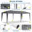 10x20 Heavy Duty Pop Up Canopy Tent with 6 Removable Sidewalls, Easy Up Commercial Canopy Tents for Parties, Large Outdoor Canopies with 3 Adjustable Heights, Stakes X18, Ropes X6-126707166