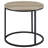Transitional Round End Table with Rustic Charm