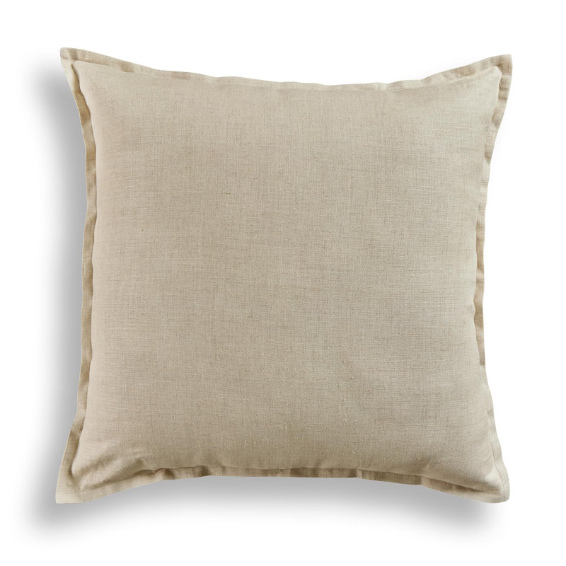 Santa Barbara - 100% Pure Linen Pillow Cover, Natural