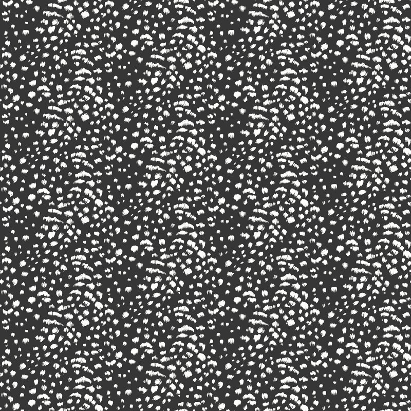 Rouleau de papier peint guépard, Noir
