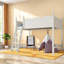 Lits peu encombrants avec rangement, lit mezzanine simple en bois, chambre à coucher moderne