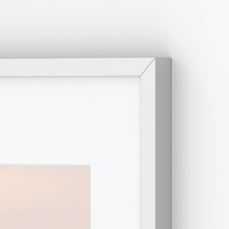 Ensemble de cadres muraux 2 pièces Citi, 8 po x 10 po, Argent mat