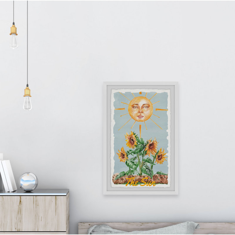 Sun And Sunflowers by Marmont Hill - Single Picture Frame Painting, 45cm H x 38cm W x 3.81cm D