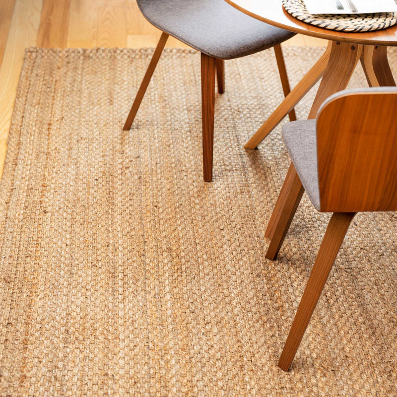 Handwoven Natural Brown Indoor Rug, Rectangle 200cm x 290cm