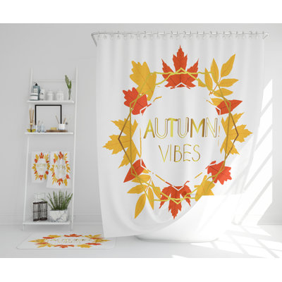 Naterra Polyester Shower Curtain Set