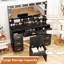 Bureau de maquillage avec miroir et lumières-106951567