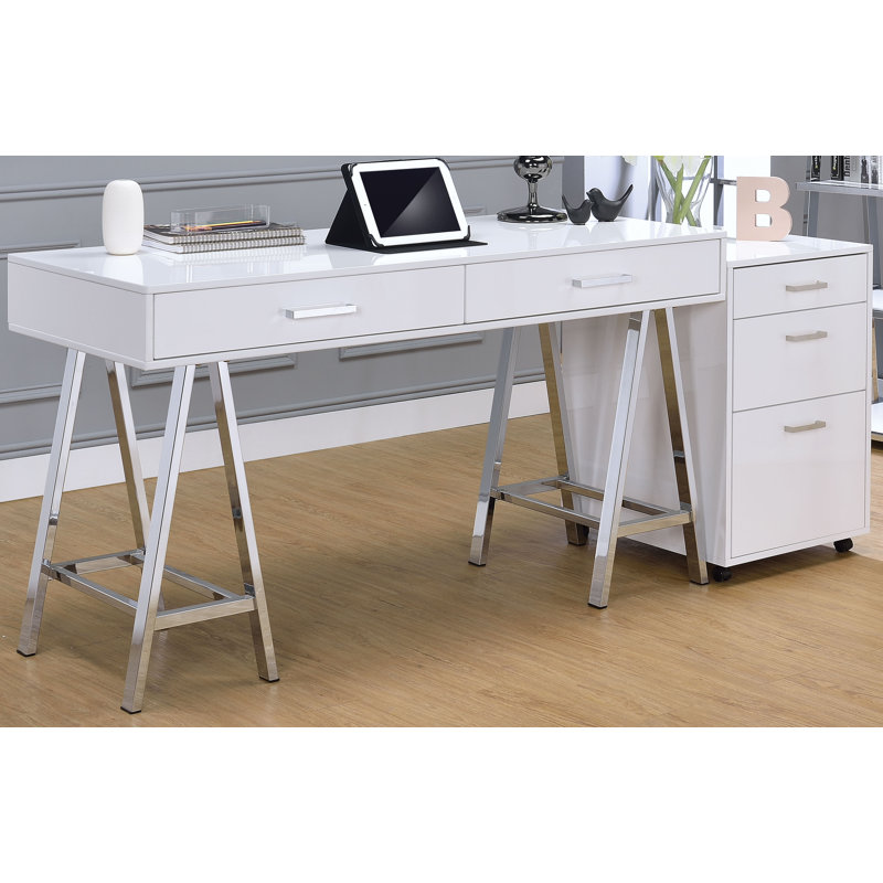 Manvel 2 Piece Writing Desk Office Set