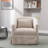 360-Degree Swivel Upholstered Armchair with Accent Pillow-367928017