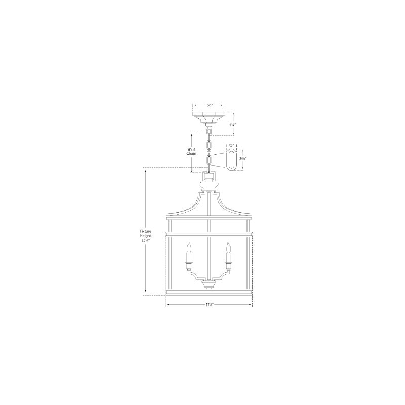 Chapman & Myers Mykonos Medium Lantern, Aged Iron