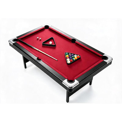 Table de billard pliante 7 pi, table de billard portable pleine grandeur avec feutre de qualité supérieure, conception peu encombrante pour la maison et la salle de jeux