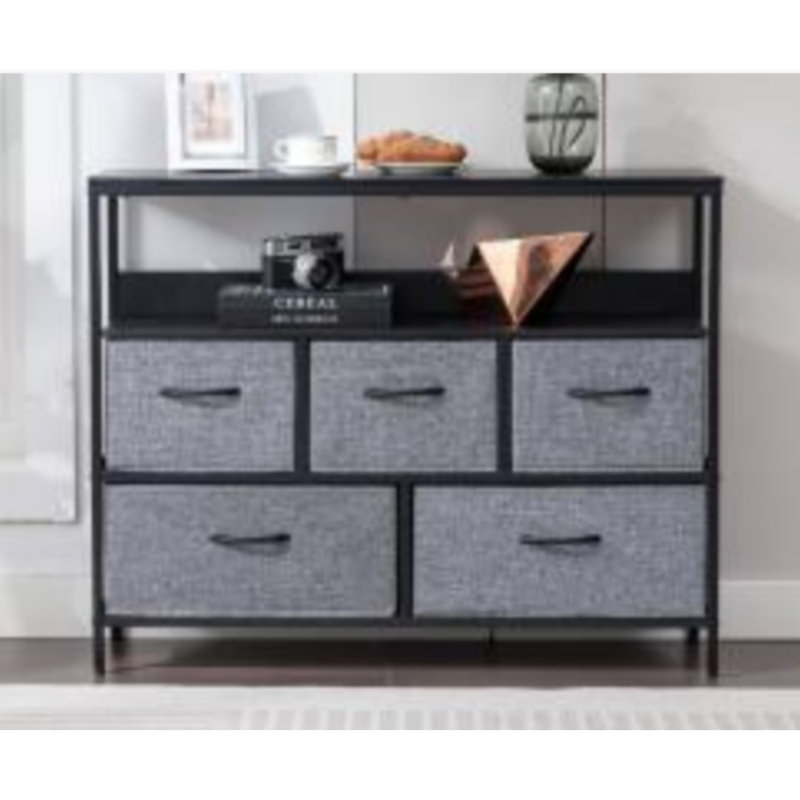 Commode pour chambre à coucher, commode en tissu avec 5/7 tiroirs, commode haute, commode pour placard