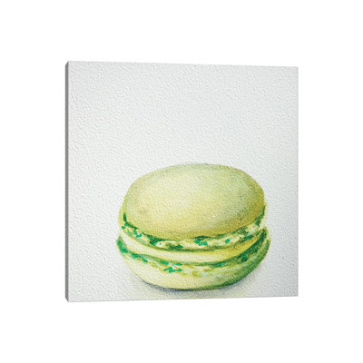 Lime Macaron by Jennifer Redstreake - Wrapped Canvas Painting