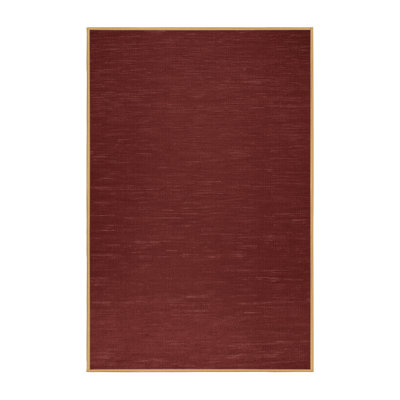 Tapis brun uni lavable à la machine