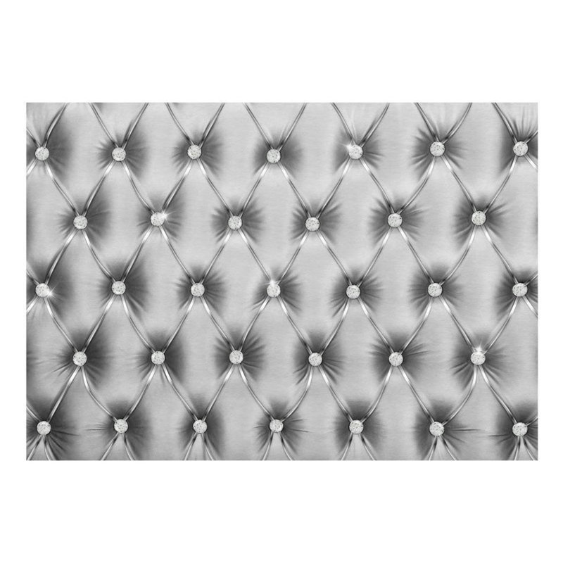 Murale Peel & Stick Glam - Argent luxueux, L 82 po x l 115 po