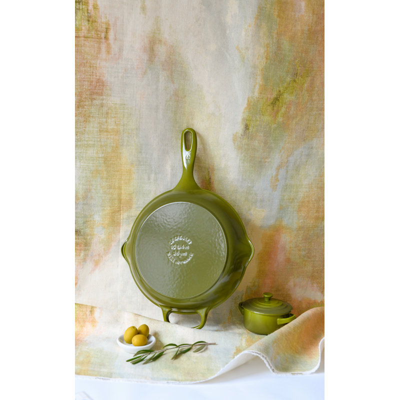 Le Creuset Enameled Cast Iron Skillet, Sea Salt