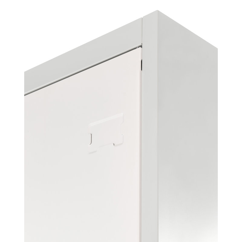 ATHLETE Steel 1 - Tier 120cm Gym Locker with Lock Bar, Grey/White