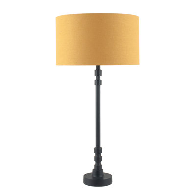 Lorcan Cotton Drum Lamp Shade ( Uno ) in Mustard