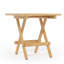 Table d'appoint pliable en teck massif de qualité supérieure - Table de bout pour patio intérieur et extérieur