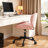 Armless Swivel Office Chair With U-Curve Ergonomic Seat And Silent Wheels-850631037