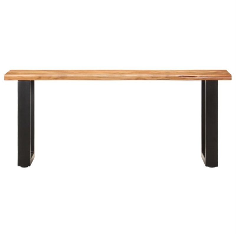 Banc de jardin en acier Carmelito, Brun, L 63 po x P 13,8 po x H 17,7 po