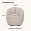 Fauteuil demi-tonneau 360 pivotant en sherpa-1202799154