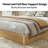 Twin-XL Platform Bed Frame, Fluted Wood Bed, Low-Profile Minimalist Design, Noise-Free, Easy Assembly, No Box Spring Needed-1525306935-1525306929