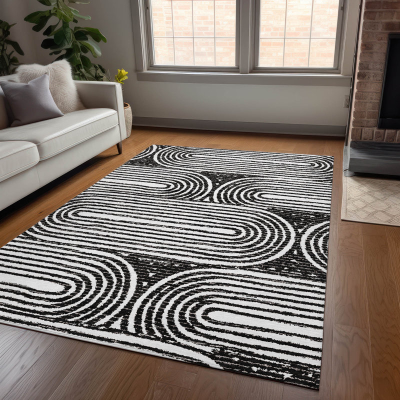 Tapis intérieur / extérieur Kinslee, Rectangle 2 pi 6 po x 3 pi 10 po