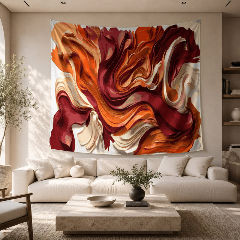 Tapisserie murale «Lyrical Abstraction 93», 68 po x 80 po