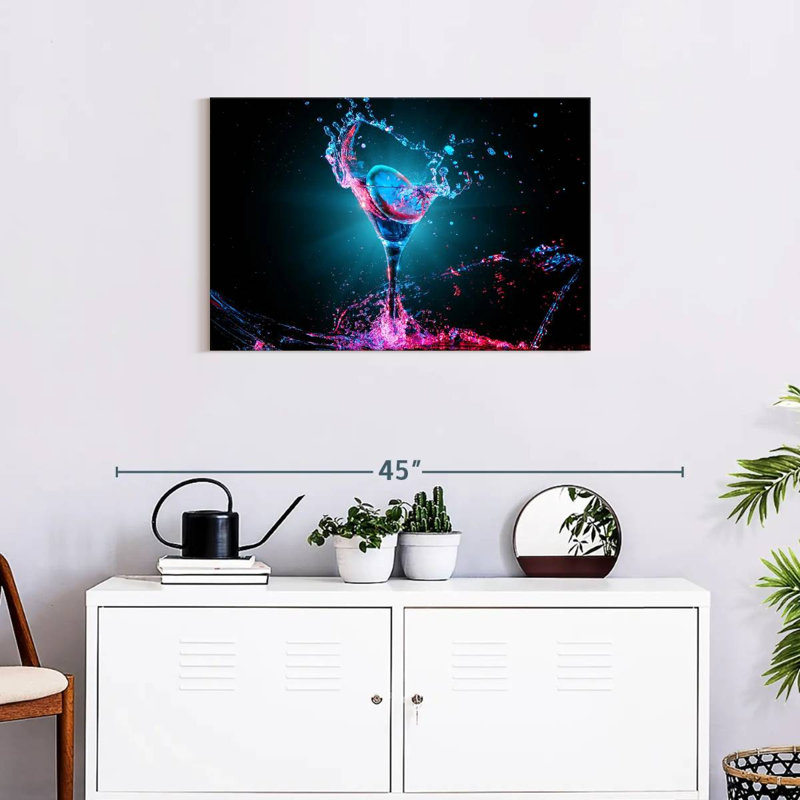 Yarlin Neon Cocktail, 20" H x 30" W