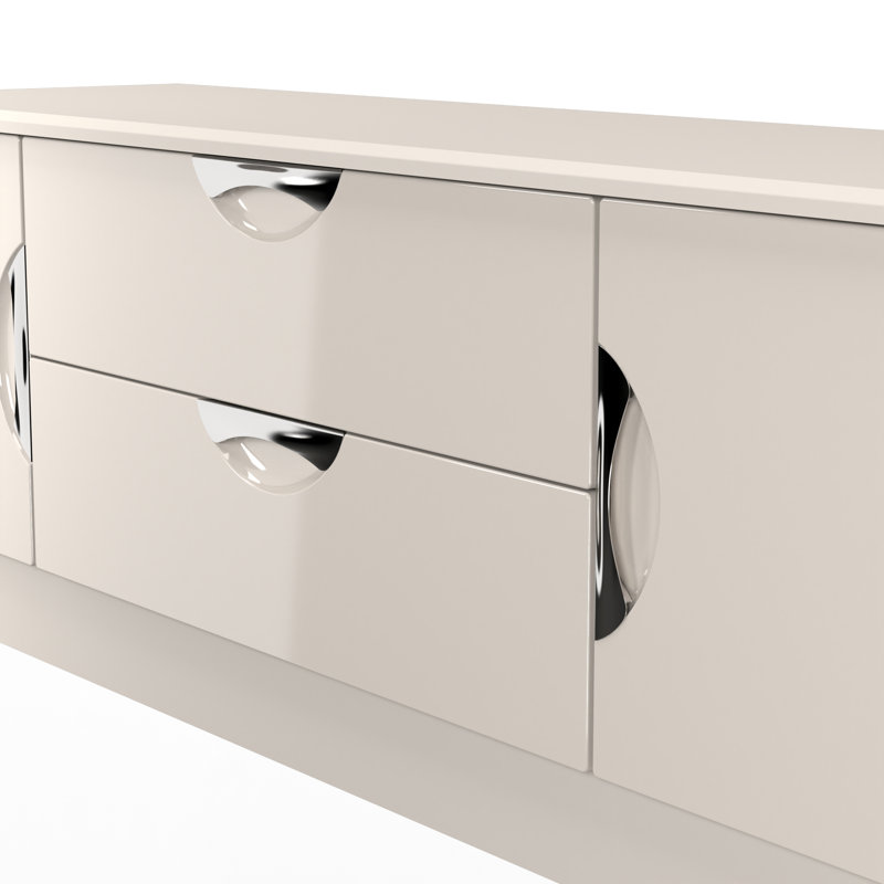 Rutilio Unfinished TV Stand for TVs up to 65", Beige