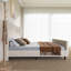 Wood King Corduroy Upholstered Platform Beds With High Headboard-1371539430