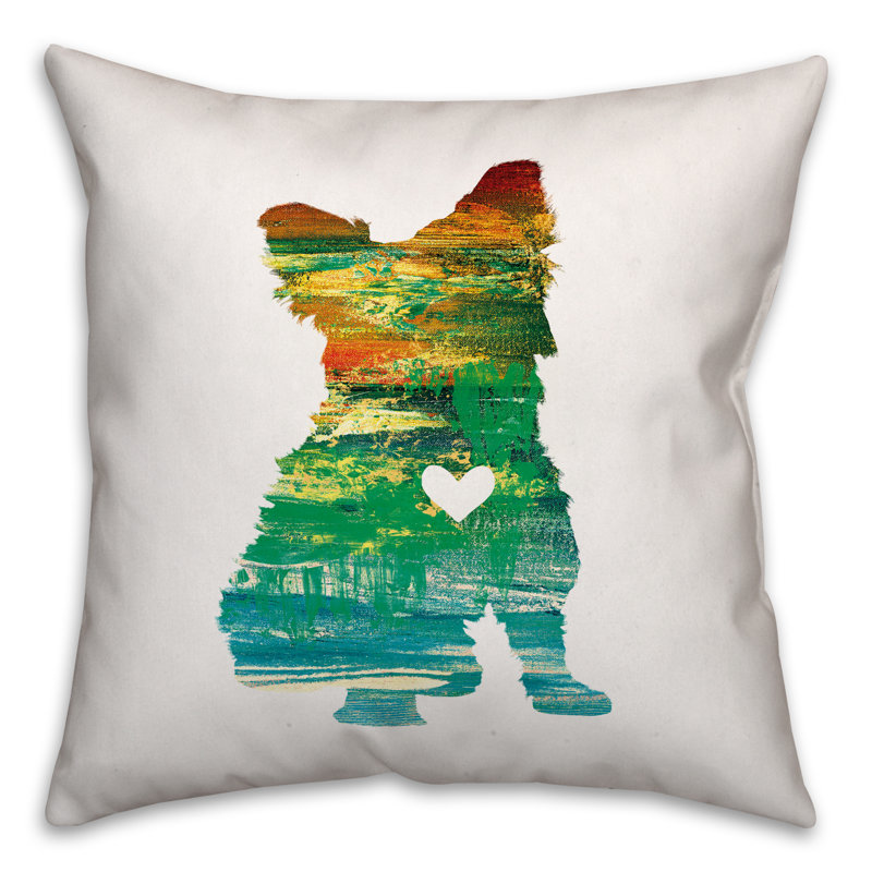 Reversible Throw Pillow, 16" x 16", Black/White, Polyester/Polyfill
