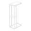Table d'appoint, en forme de C, bout, côté, collation, stratifié, métal, contemporain, moderne-859550025