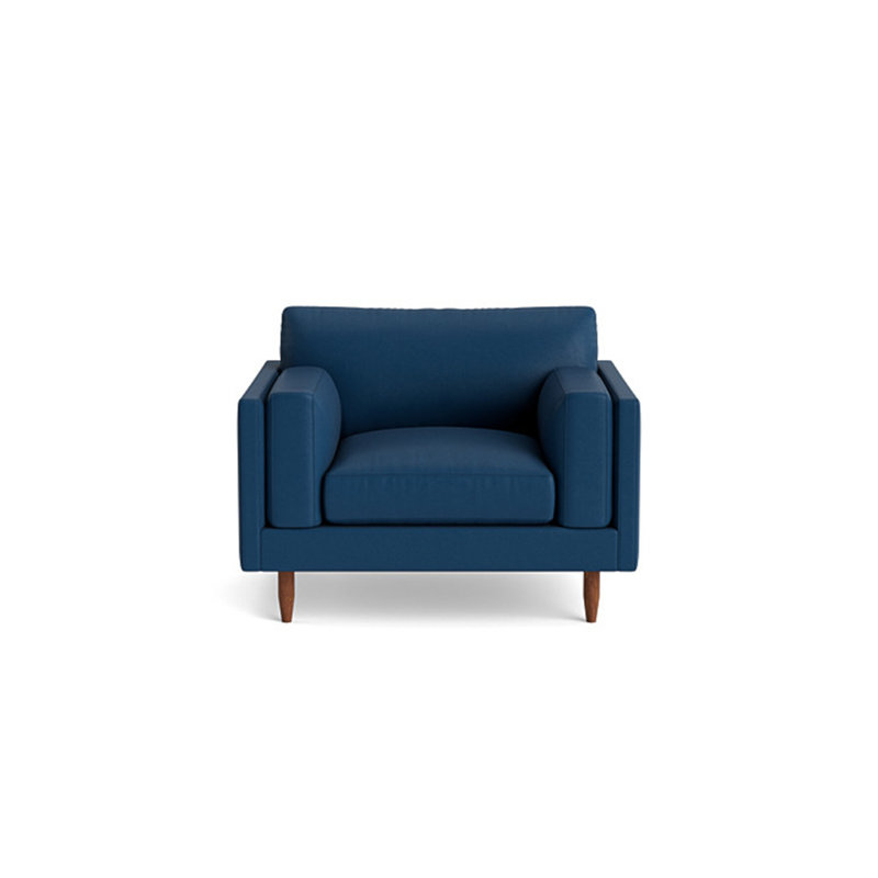 Skinny Fat Chair, Leather - Deep Blue