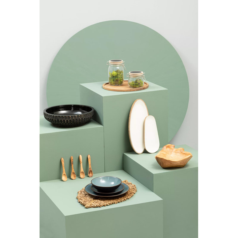 Gracie Oaks Moncada Wood Platter