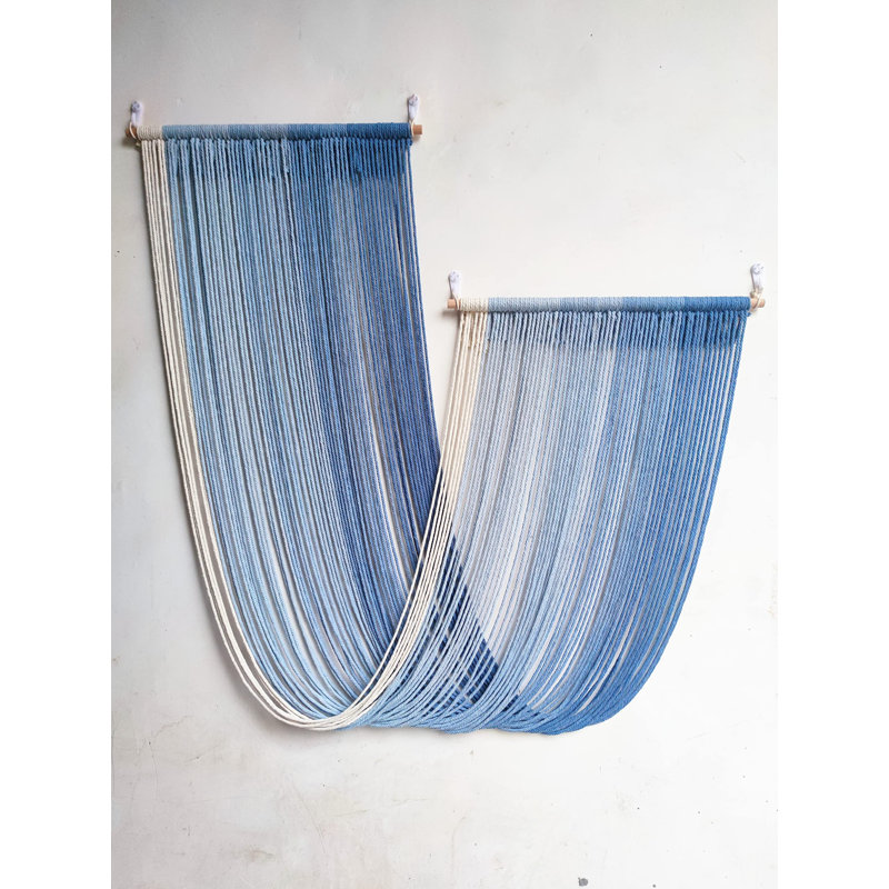 Grande tête de lit art déco murale en macramé à accrocher au mur tapisserie Tie-Dye, 52 po x 34