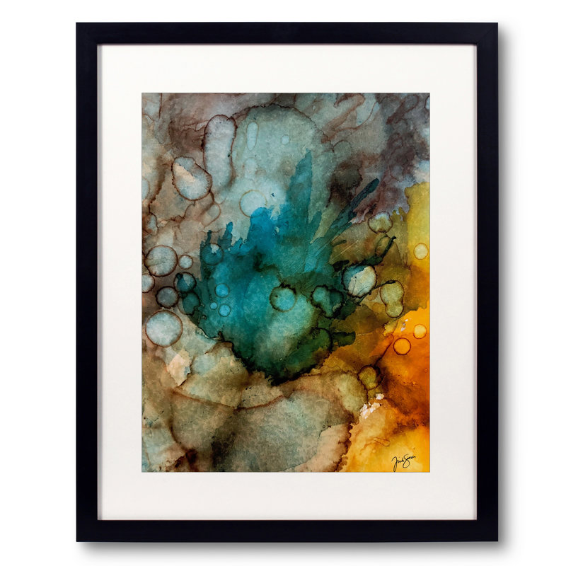 Golden Ink Print by Trish Sierer, 21.2" H x 17.2" W, 20" H x 16" W