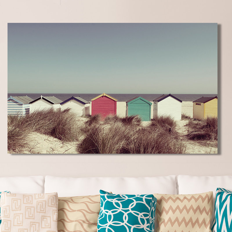«Coastal Cottage», reproduction de photo sur toile tendue, H 28 po x l 48 po