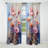 Cornflowers Representation Colorful Acrylic III - Cornflowers Blackout Curtain - 1 Panels-499414554
