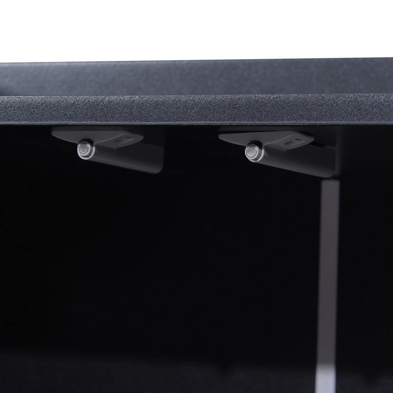 Buffet moderne et élégant avec grand espace de rangement pour la salle à manger, Noir