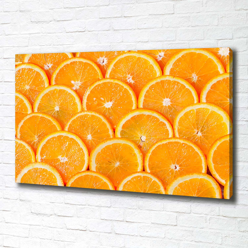 Orange Slices - Wrapped Canvas Print