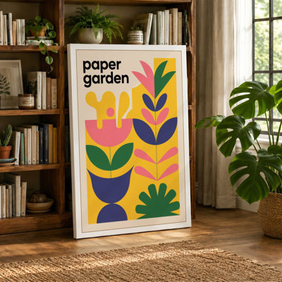 Paper Garden Botanical - Wrapped Canvas